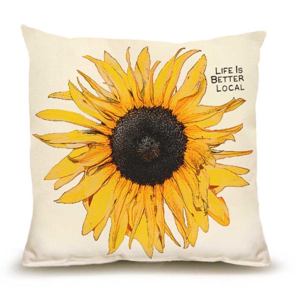 Med Sunflower Pillow