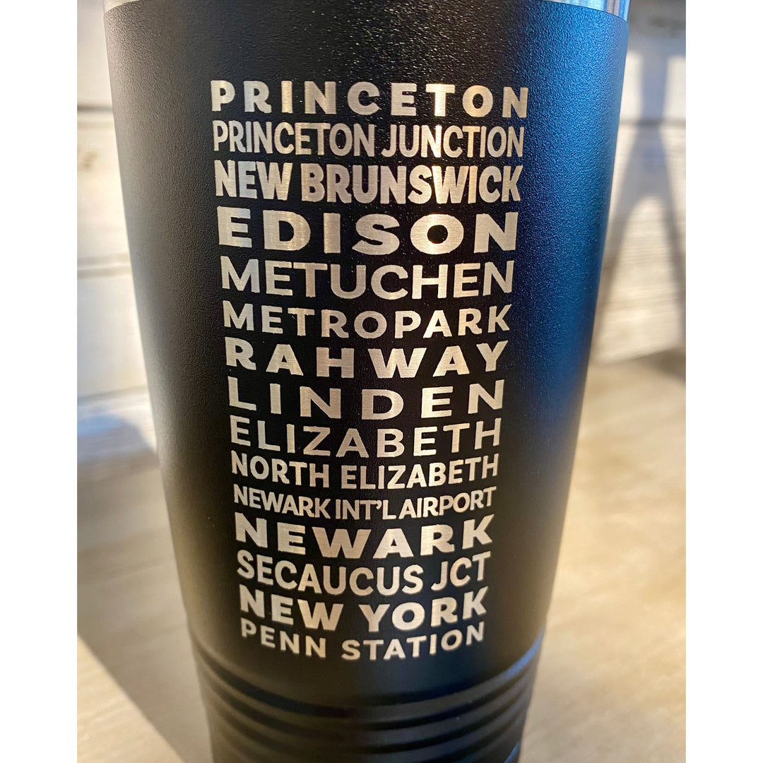 Princeton Train Stops Tumbler w/Lid