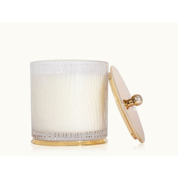 Frasier Fir Lg. Frosted Wood Grain Candle